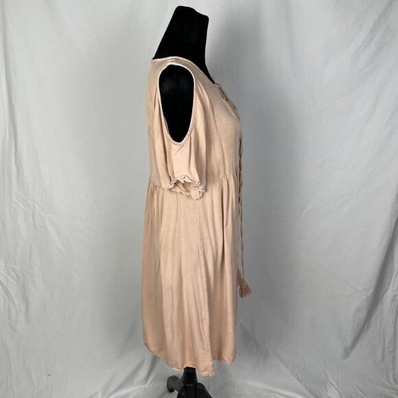 Anthropologie Paper Crane Mauve Cold Shoulder Mini Sundress - Women’s S - Picture 2 of 6